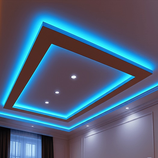 Küçükyalı asma tavan ustası – Led isikli örneği